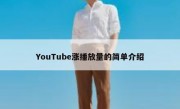 YouTube涨播放量的简单介绍
