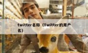 twitter名称（Twitter的用户名）