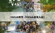 tiktok教学（tiktok商家入驻）