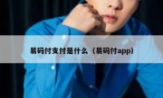易码付支付是什么（易码付app）