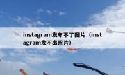 instagram发布不了图片（instagram发不出照片）