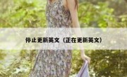 停止更新英文（正在更新英文）