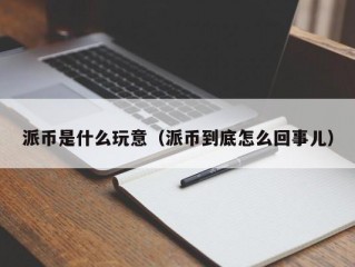 派币是什么玩意（派币到底怎么回事儿）