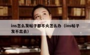 ins怎么发帖子都不火怎么办（ins帖子发不出去）