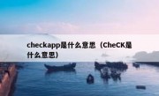 checkapp是什么意思（CheCK是什么意思）