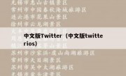 中文版Twitter（中文版twitterios）