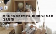 限行日开车怎么处罚北京（北京限行开车上路怎么处罚）