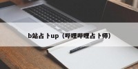 b站占卜up（哔哩哔哩占卜师）