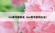 ins账号哪里买（ins账号密码大全）
