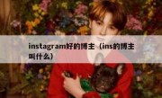 instagram好的博主（ins的博主叫什么）