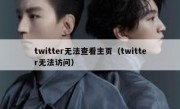 twitter无法查看主页（twitter无法访问）