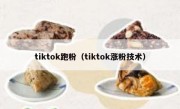 tiktok跑粉（tiktok涨粉技术）