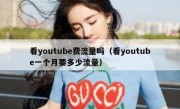 看youtube费流量吗（看youtube一个月要多少流量）