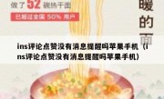 ins评论点赞没有消息提醒吗苹果手机（ins评论点赞没有消息提醒吗苹果手机）