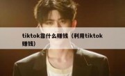 tiktok靠什么赚钱（利用tiktok赚钱）