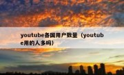 youtube各国用户数量（youtube用的人多吗）