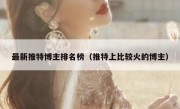 最新推特博主排名榜（推特上比较火的博主）