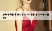 小红书和抖音哪个更火（抖音和小红书哪个更好）