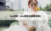 Ins买粉（ins买粉会被限流吗）