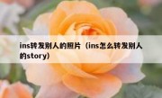 ins转发别人的照片（ins怎么转发别人的story）
