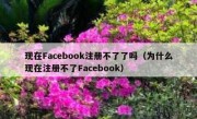 现在Facebook注册不了了吗（为什么现在注册不了Facebook）