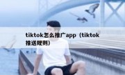 tiktok怎么推广app（tiktok推送规则）