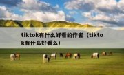 tiktok有什么好看的作者（tiktok有什么好看么）