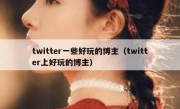 twitter一些好玩的博主（twitter上好玩的博主）