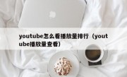 youtube怎么看播放量排行（youtube播放量查看）