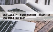派币认证不了一直转圈怎么回事（派币的什么还在审核中没有通过）