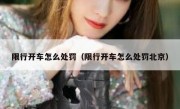 限行开车怎么处罚（限行开车怎么处罚北京）