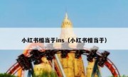 小红书相当于ins（小红书相当于）