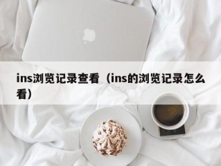 ins浏览记录查看（ins的浏览记录怎么看）