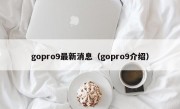 gopro9最新消息（gopro9介绍）