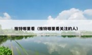 推特哪里看（推特哪里看关注的人）
