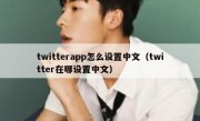 twitterapp怎么设置中文（twitter在哪设置中文）