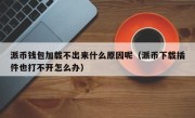 派币钱包加载不出来什么原因呢（派币下载插件也打不开怎么办）