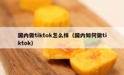国内做tiktok怎么样（国内如何做tiktok）