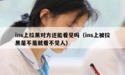ins上拉黑对方还能看见吗（ins上被拉黑是不是就看不见人）