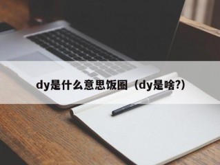 dy是什么意思饭圈（dy是啥?）