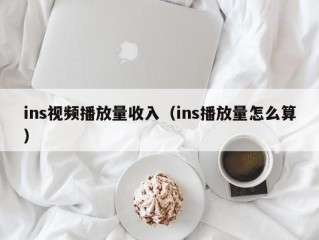ins视频播放量收入（ins播放量怎么算）