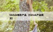 tiktok爆款产品（tiktok产品概况）