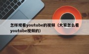 怎样观看youtube的视频（大家怎么看youtube视频的）