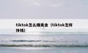 tiktok怎么赚美金（tiktok怎样挣钱）
