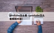 youtube怎么看（youtube怎么看限制内容）