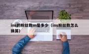 ins的粉丝数m是多少（ins粉丝数怎么换算）