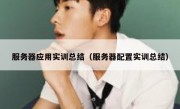 服务器应用实训总结（服务器配置实训总结）