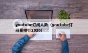 youtube订阅人数（youtube订阅量排行2020）