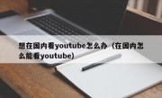 想在国内看youtube怎么办（在国内怎么能看youtube）