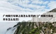 广州限行车辆上路怎么处罚的（广州限行路段开车怎么处罚）